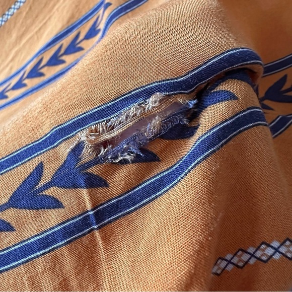 Ardene Kimono Golden Hour Mustard Yellow Navy Blue White - One Size - Picture 6 of 12